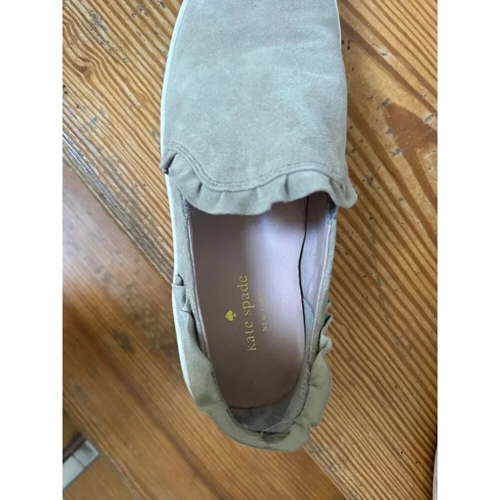 Kate spade beige suede sneakers size 8
